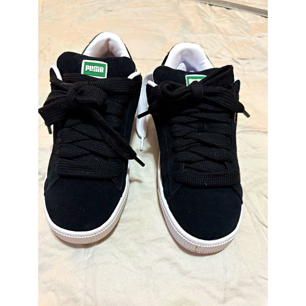 Puma Suede XL Women’s Size 11 Black White Sneakers 397648-02 Extra Laces